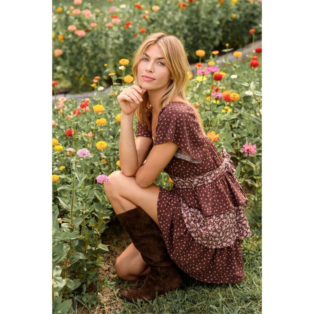 NWT Altar'd State Luna Floral Mini Dress Size M